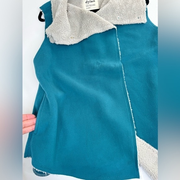 dylan Microfleece Wrap Faux Shearling Lined Vest With Pockets Womens XL - Picture 6 of 14